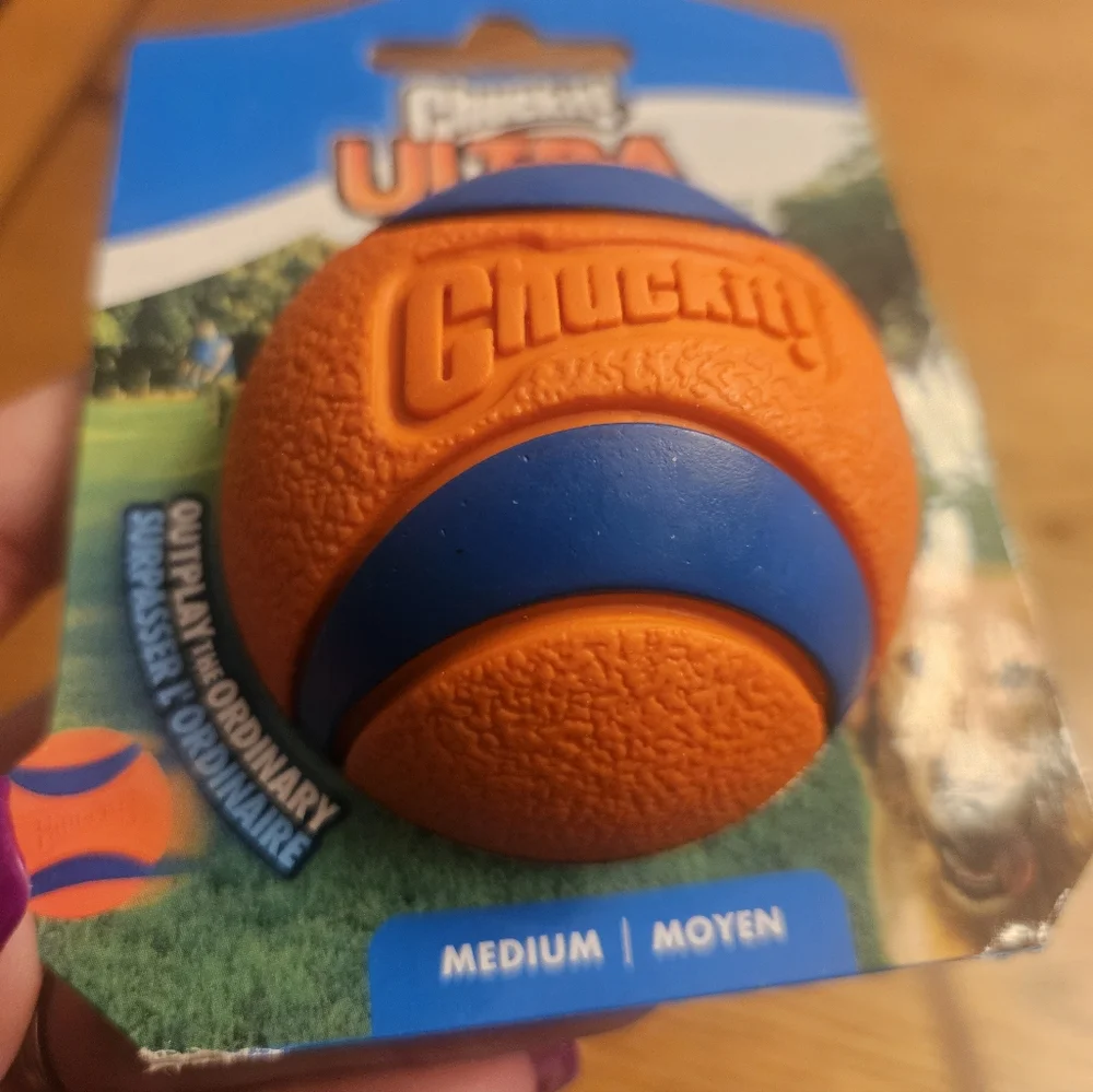 NWT Chuckit! Ultra Ball - Medium Dog Toy Floats & Ultra-High Bounce By Petmate